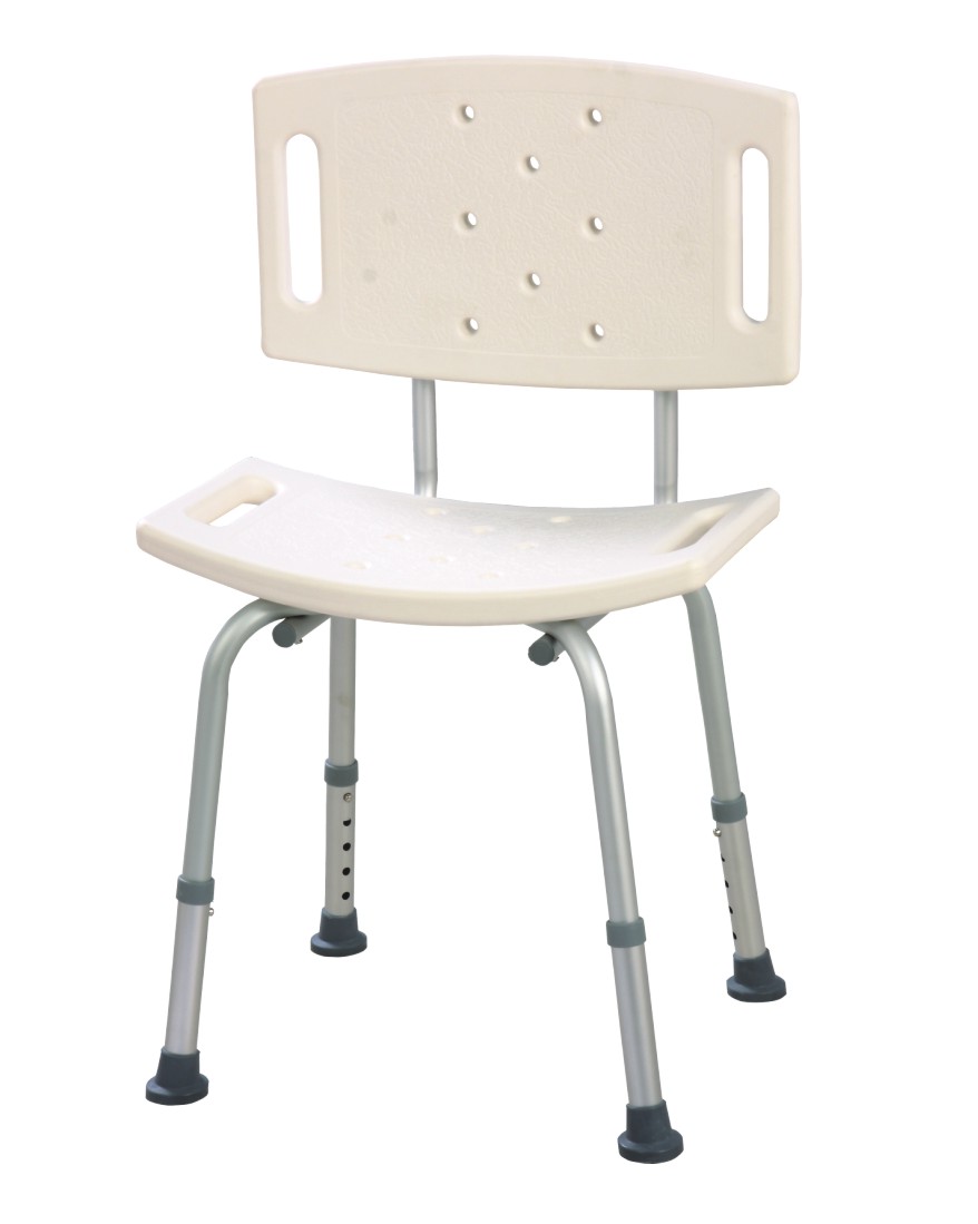 Bath chair with back