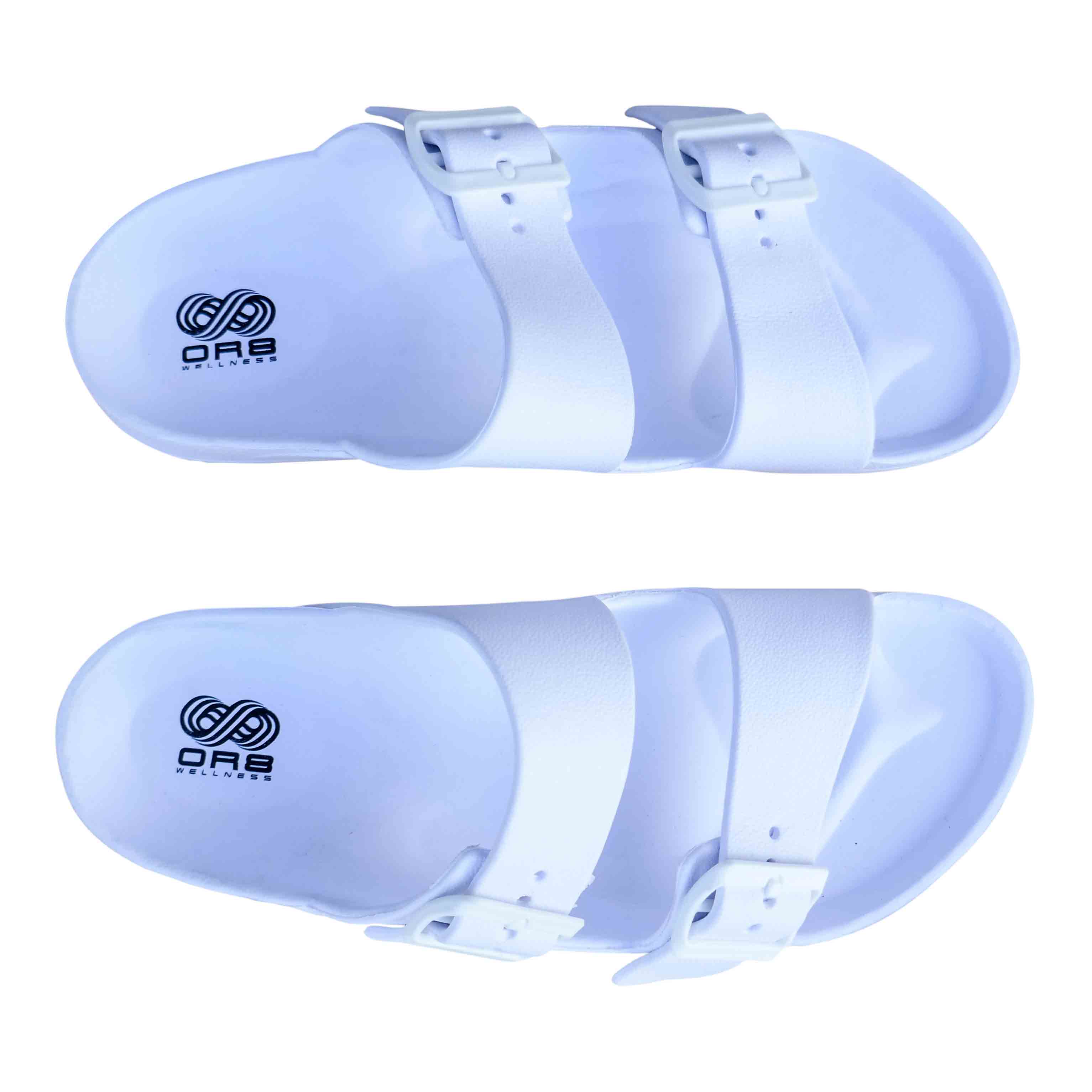 LADIES' ORTHOTIC BEACH SANDAL WITH ARCH SUPPORT (WHITE)