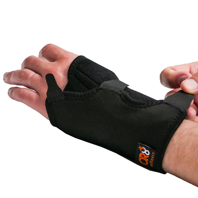 OR8 Wellness wrist brace fastening